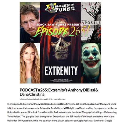 PODCAST #265: Extremity’s Anthony DiBlasi & Dana Christina